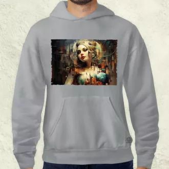 Pareidolia Harley Quinn város fantázia férfi pulóver