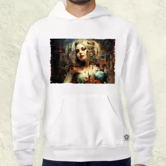 Pareidolia Harley Quinn város fantázia férfi pulóver