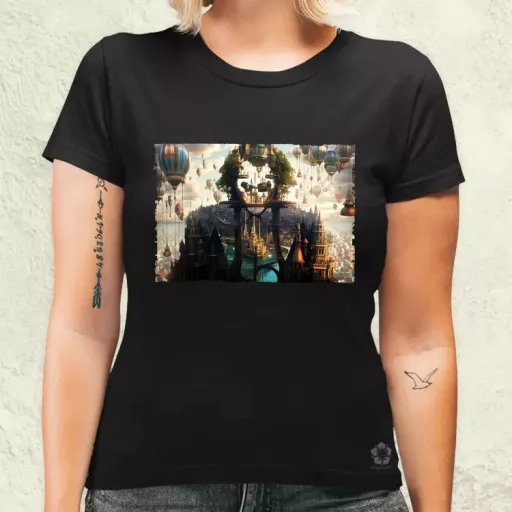 Pareidolia Joker város fantázia v2 női póló