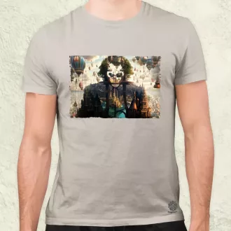 Pareidolia Joker város fantázia v2 férfi póló