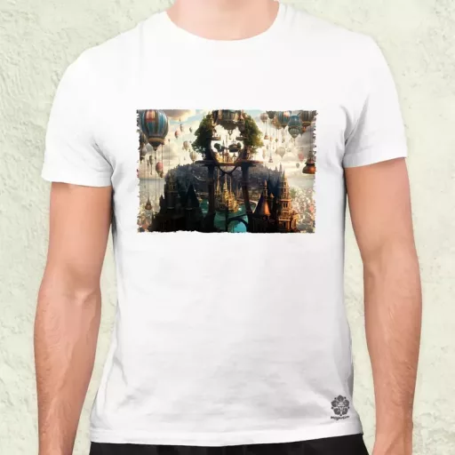 Pareidolia Joker város fantázia v2 férfi póló