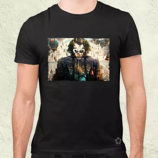 Pareidolia Joker város fantázia v2 férfi póló