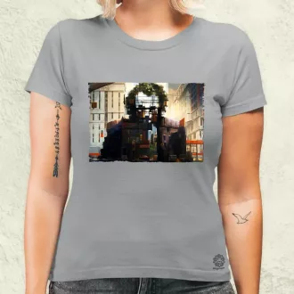 Pareidolia Joker város fantázia v4 női póló
