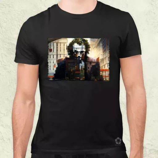 Pareidolia Joker város fantázia v4 férfi póló