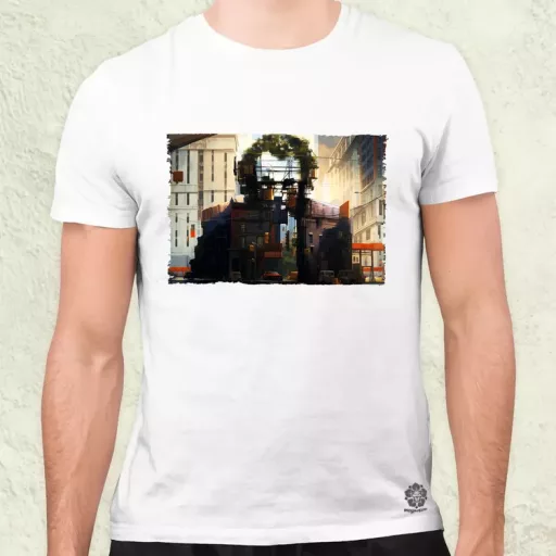Pareidolia Joker város fantázia v4 férfi póló