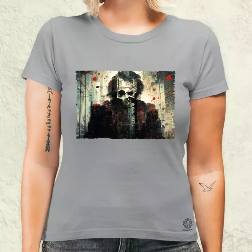Pareidolia Joker város fantázia v5 női póló