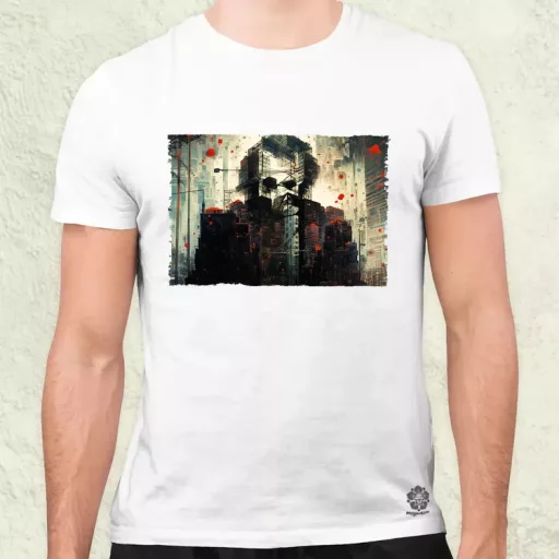 Pareidolia Joker város fantázia v5 férfi póló