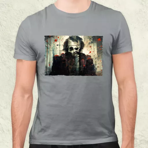 Pareidolia Joker város fantázia v5 férfi póló
