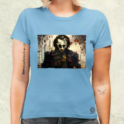 Pareidolia Joker város fantázia v6 női póló