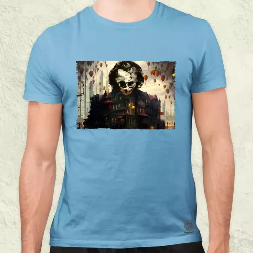 Pareidolia Joker város fantázia v6 férfi póló