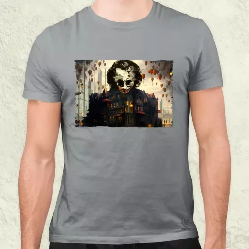 Pareidolia Joker város fantázia v6 férfi póló
