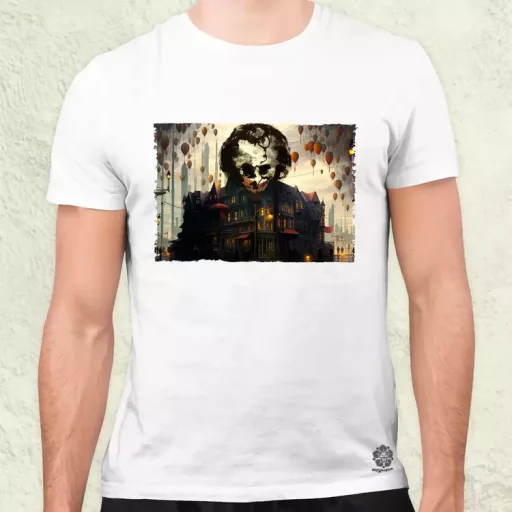 Pareidolia Joker város fantázia v6 férfi póló