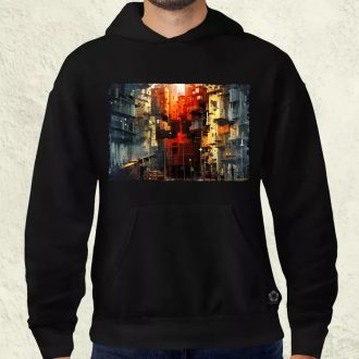 Pareidolia Pókember város fantázia v2 férfi pulóver