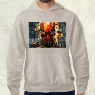 Pareidolia Pókember város fantázia v2 férfi pulóver