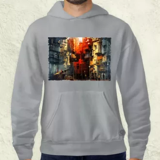Pareidolia Pókember város fantázia v2 férfi pulóver