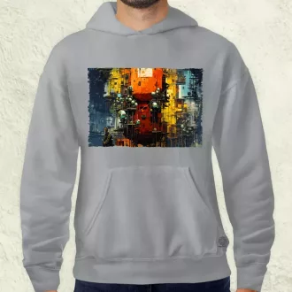 Pareidolia Pókember város fantázia v3 férfi pulóver