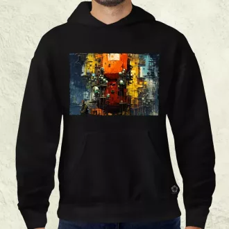 Pareidolia Pókember város fantázia v3 férfi pulóver