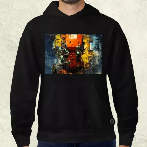 Pareidolia Pókember város fantázia v3 férfi pulóver