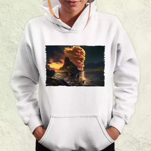 Pareidolia Ragnar skandináv táj fantázia v1 női pulóver