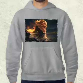   Pareidolia Ragnar skandináv táj fantázia v1 férfi pulóver