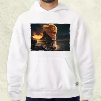   Pareidolia Ragnar skandináv táj fantázia v1 férfi pulóver