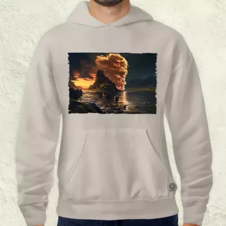   Pareidolia Ragnar skandináv táj fantázia v1 férfi pulóver