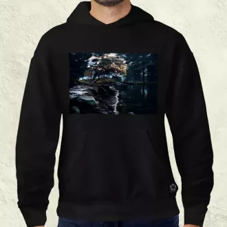   Pareidolia Ragnar skandináv táj fantázia v4 férfi pulóver