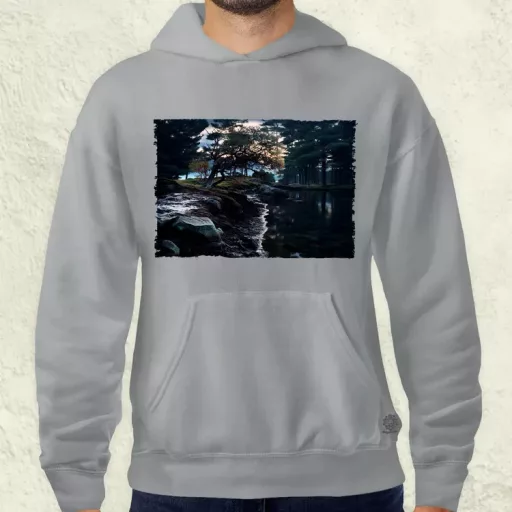 Pareidolia Ragnar skandináv táj fantázia v4 férfi pulóver