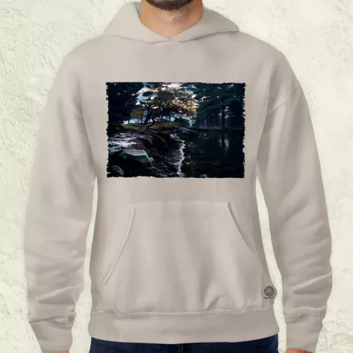 Pareidolia Ragnar skandináv táj fantázia v4 férfi pulóver
