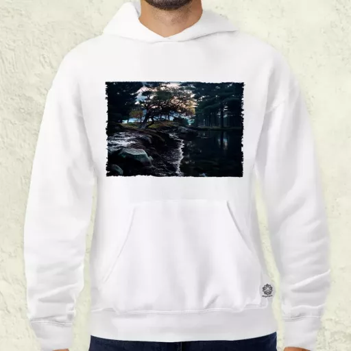 Pareidolia Ragnar skandináv táj fantázia v4 férfi pulóver