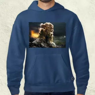   Pareidolia Ragnar skandináv táj fantázia v5 férfi pulóver