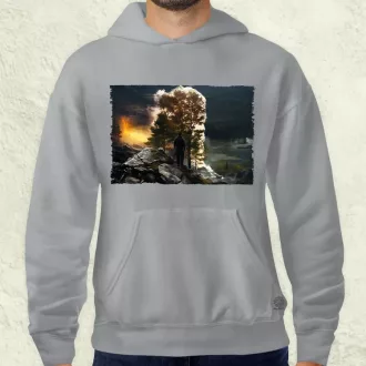   Pareidolia Ragnar skandináv táj fantázia v5 férfi pulóver