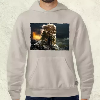   Pareidolia Ragnar skandináv táj fantázia v5 férfi pulóver