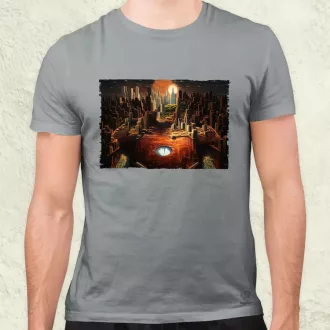 Pareidolia Vasember város fantázia v3 férfi póló