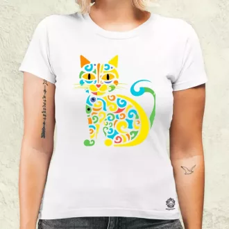 Pop art graffiti macska v1 női póló