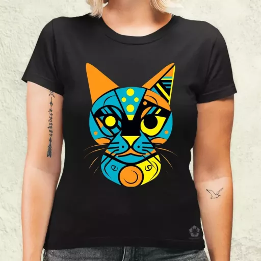 Pop art graffiti macska v2 női póló
