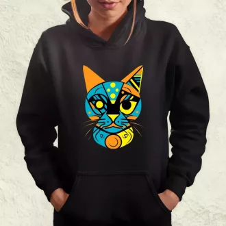 Pop art graffiti macska v2 női pulóver