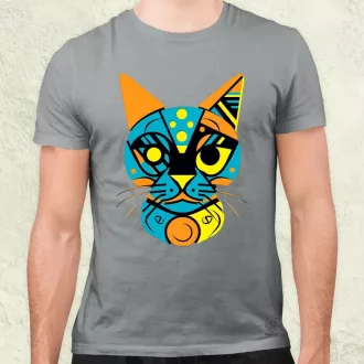 Pop art graffiti macska v2 férfi póló