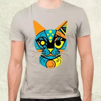 Pop art graffiti macska v2 férfi póló
