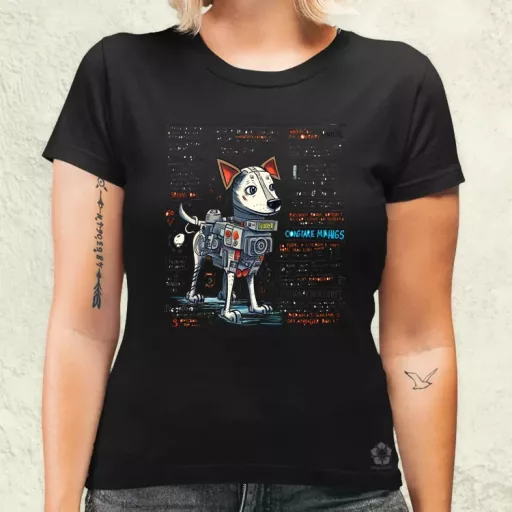 Robotkutya vázlat v1 női póló