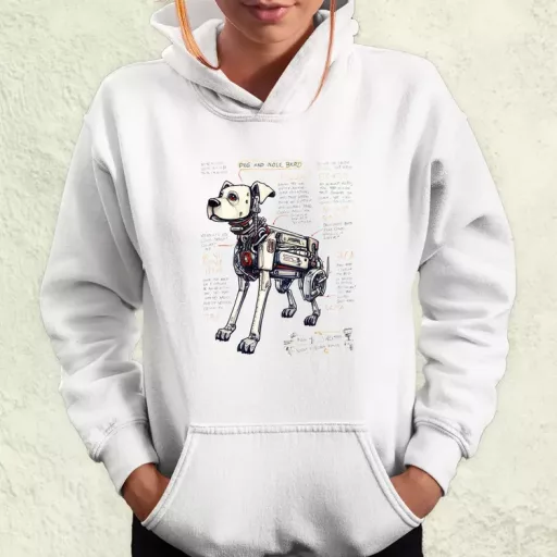 Robotkutya vázlat v2 női pulóver