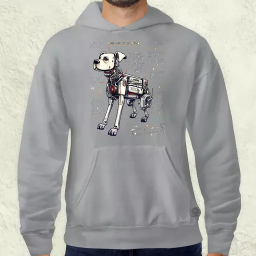 Robotkutya vázlat v2 férfi pulóver