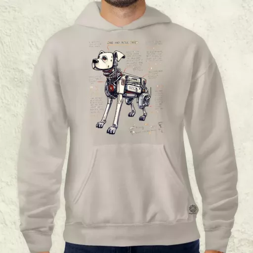 Robotkutya vázlat v2 férfi pulóver