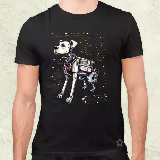 Robotkutya vázlat v2 férfi póló