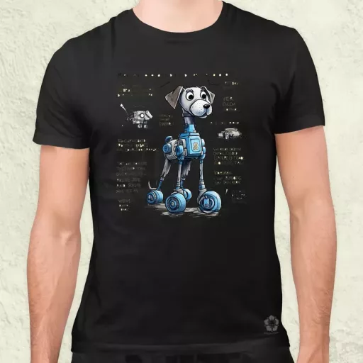 Robotkutya vázlat v3 férfi póló