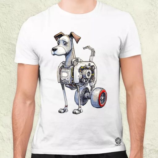 Robotkutya vázlat v5 férfi póló