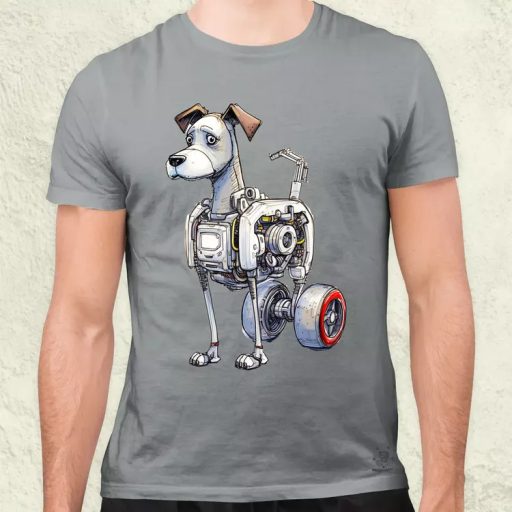 Robotkutya vázlat v5 férfi póló