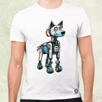 Robotkutya vázlat v6 férfi póló