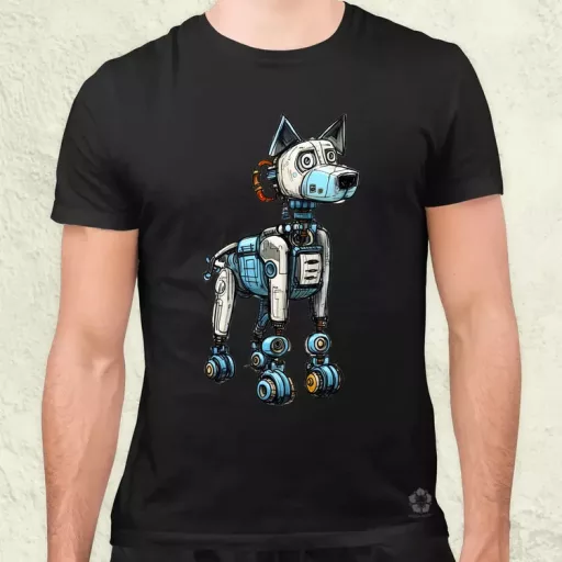 Robotkutya vázlat v6 férfi póló