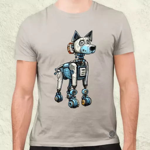 Robotkutya vázlat v6 férfi póló
